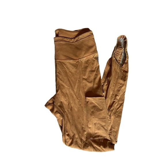 Free People Hot Shot Infinity Stirrup Leggings Size Medium Toasted Coconuts - Picture 4 of 10